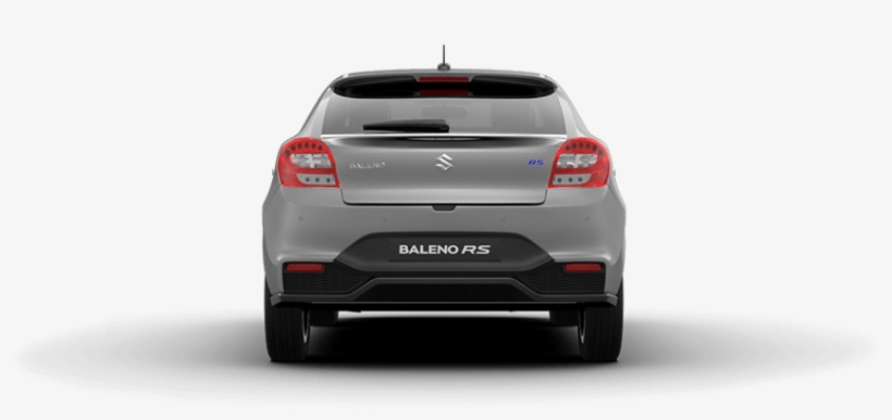 Baleno Rs Silver Car Back View - Baleno Rs Granite Grey, transparent png #1281275