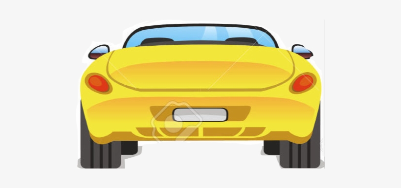 Free Back Of Car Clipart - Cartoon Car Back Png, transparent png #1281438