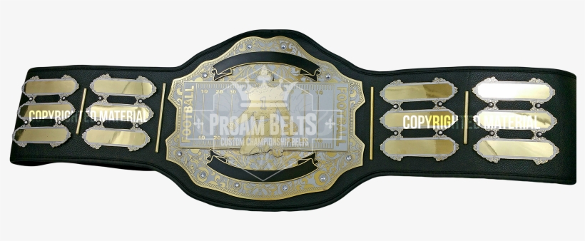 fantasy football championship belt with name plates