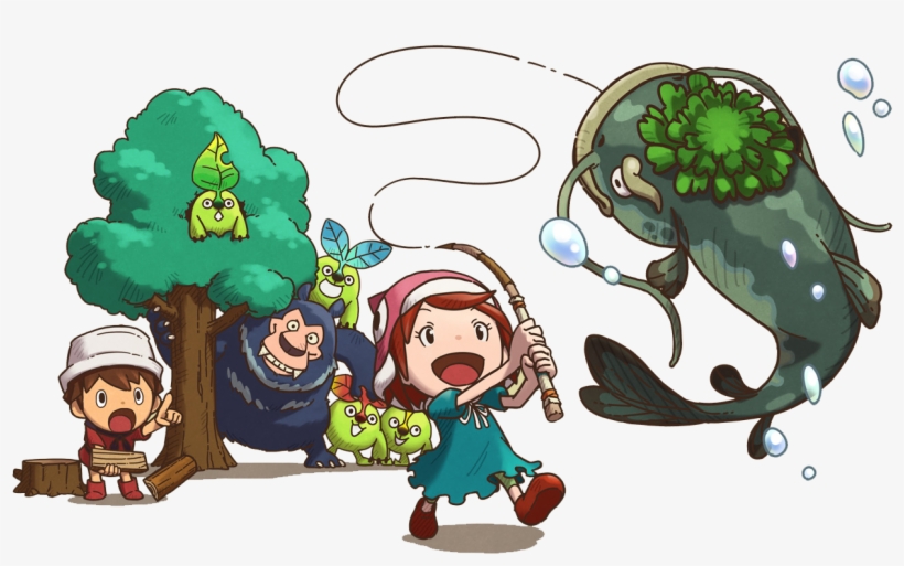 Fishing - Png - Fantasy Life Character Art, transparent png #1282389