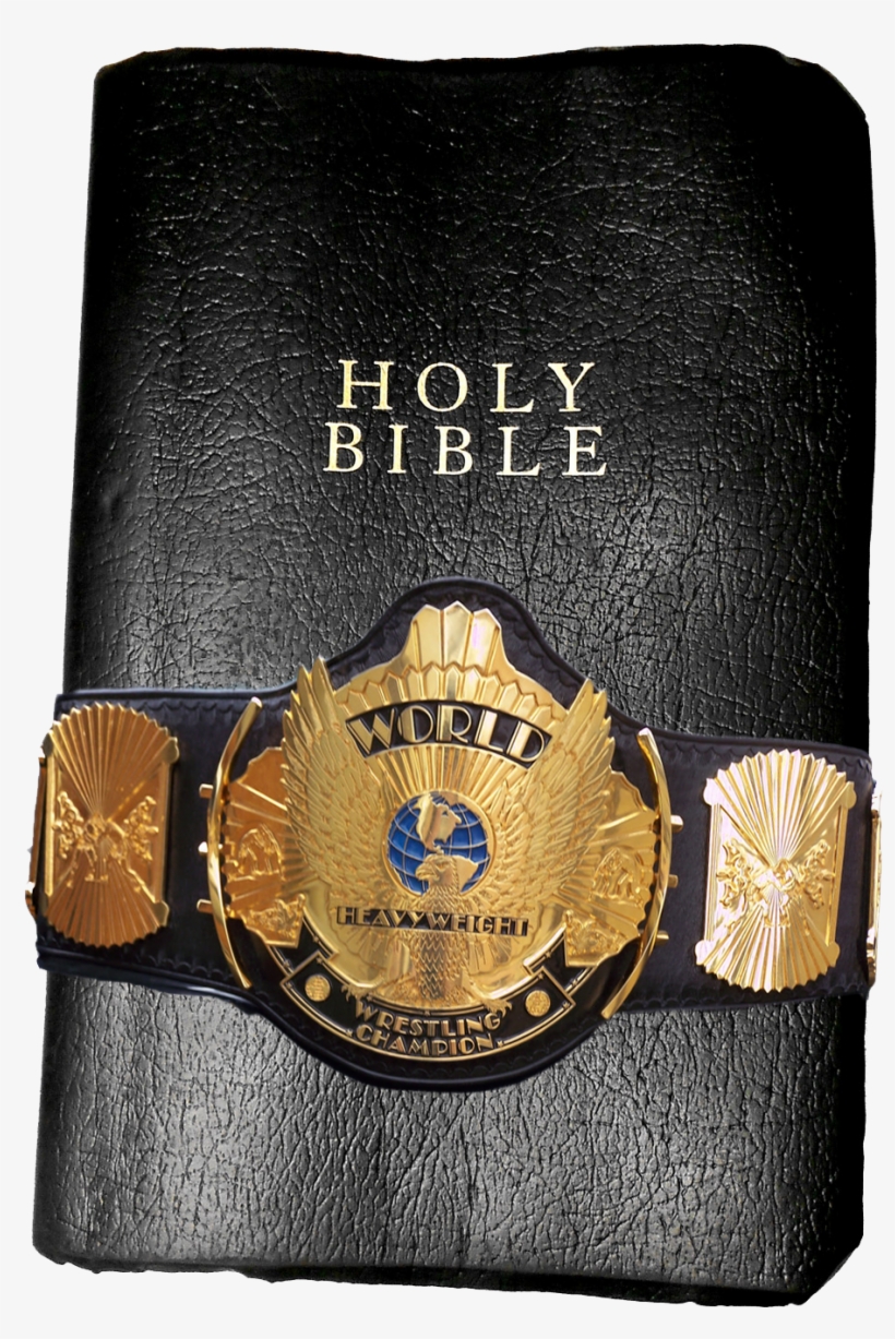 A Wrestling Championship Belt Around A Bible - Holy Bible Apple Iphone 7 Plus Pu Leather And Suede, transparent png #1282583