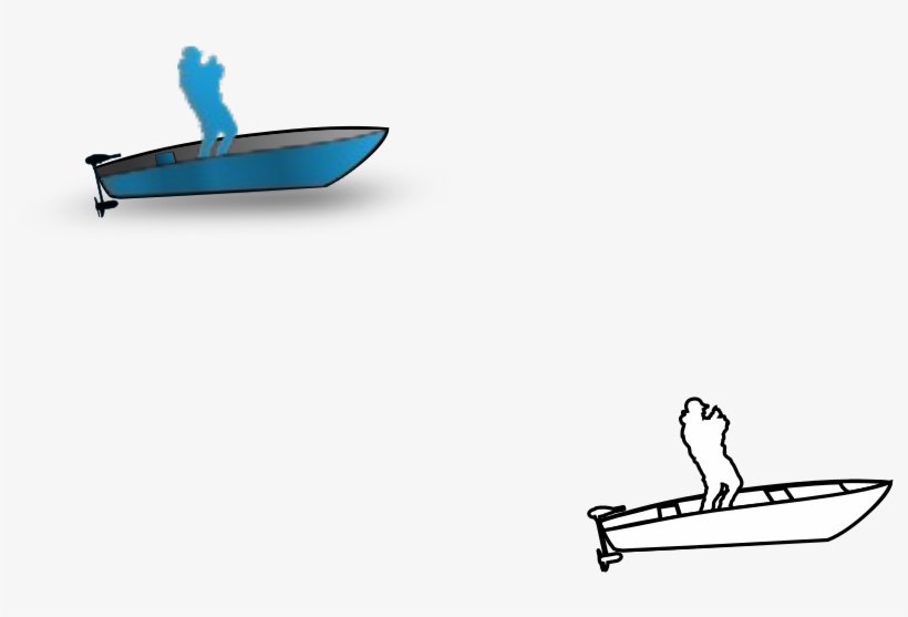 This Free Icons Png Design Of Man In Boat Fishing, transparent png #1282636