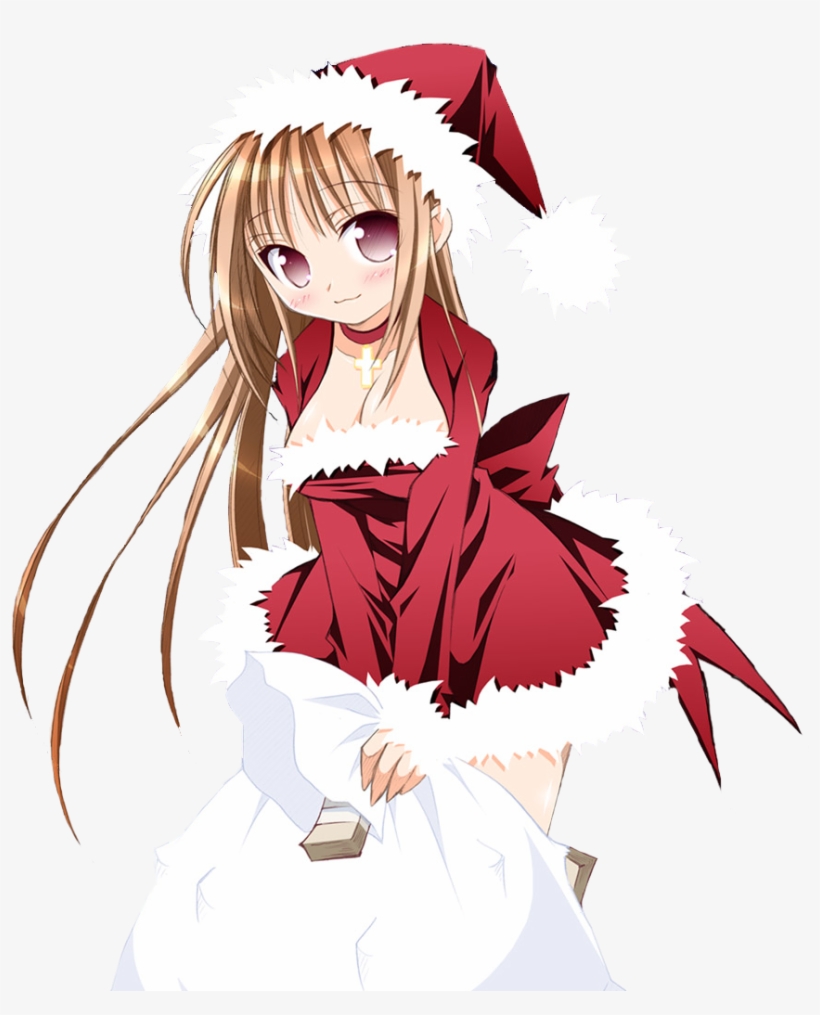 A48 - Christmas Anime Girl, transparent png #1282909