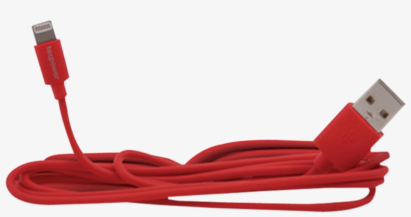 Tecpower Mfi Lightning Cable 3m Red - Networking Cables, transparent png #1283019