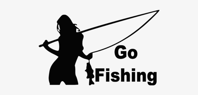 Gone Fishing Png - Go Fishing Car Sticker, transparent png #1283328