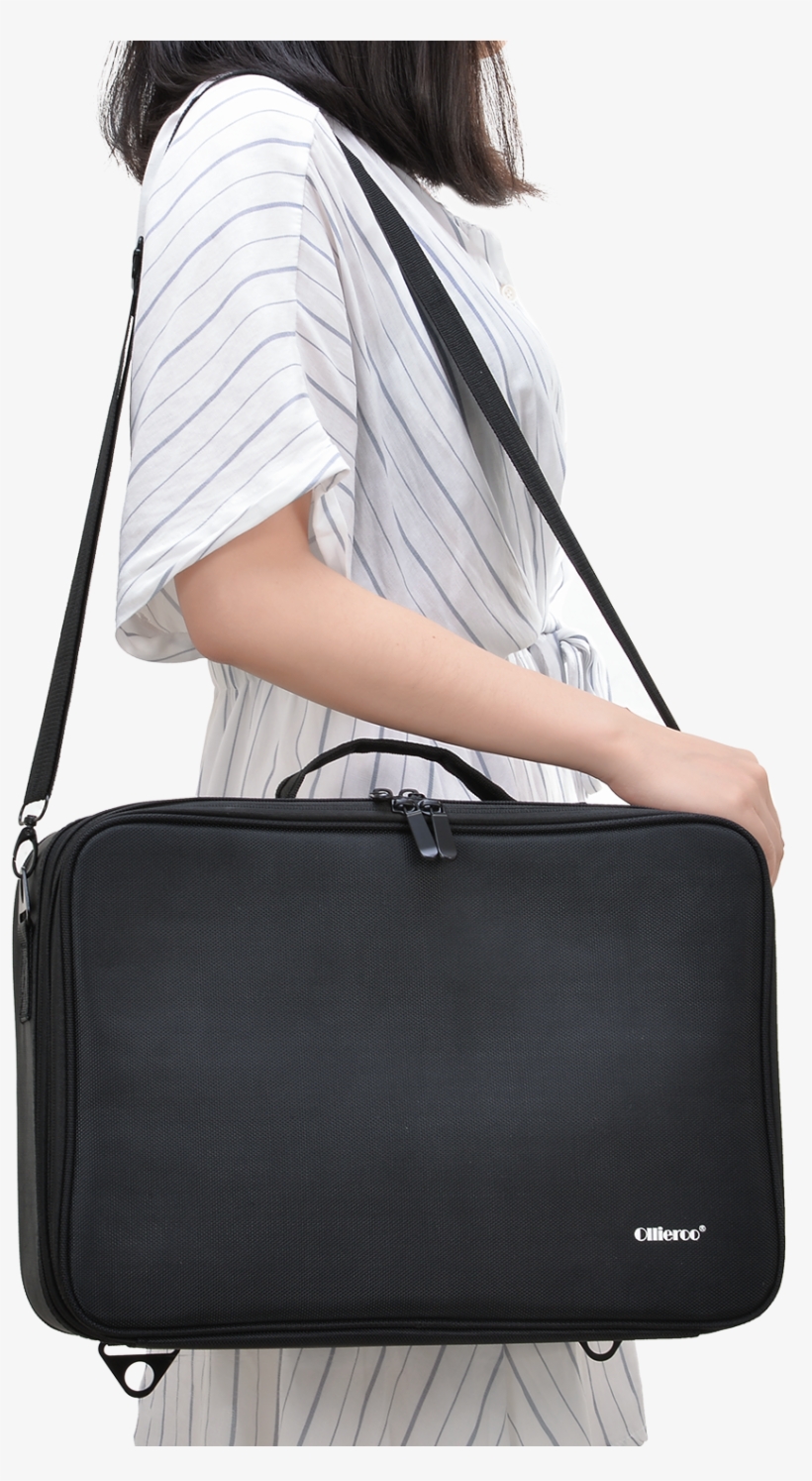 Allieroo Makeup Professional Case 3-tiers - Shoulder Bag, transparent png #1283408