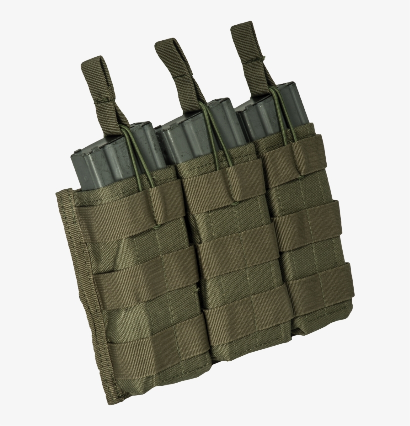 Base Pouch M16/m4 Opentop Bungee Triple Mag - Wood, transparent png #1283455