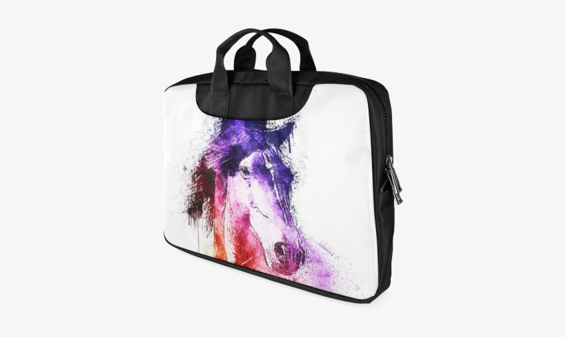 Watercolor Horse Macbook Air 11"（twin - Artsadd Custom Creative Psychedelic Rainbow Spiral, transparent png #1283497