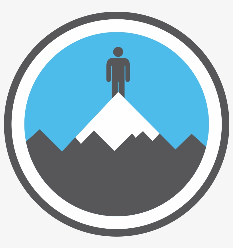 I Didn't Exactly Climb Mount - Mountain Climbing Icon Png, transparent png #1283863