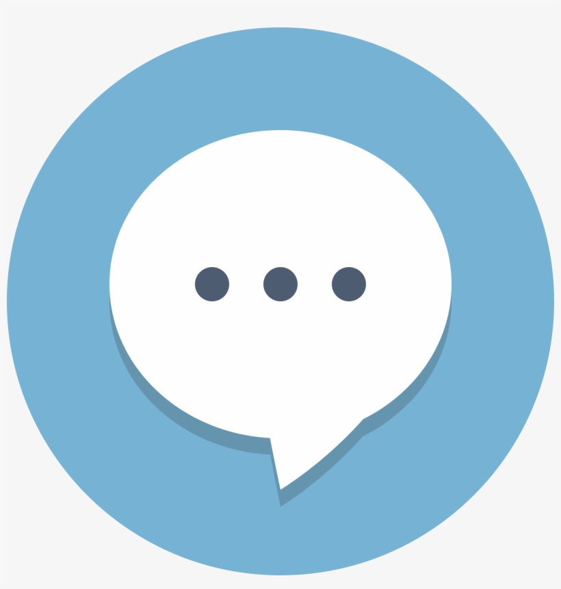 Open - Chat Circle Icon Png, transparent png #1284275