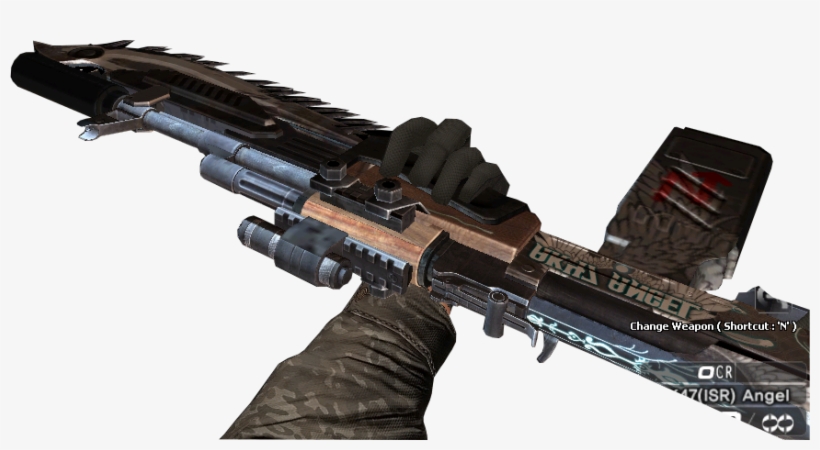 Ak-47 Isr Angel Chainsaw - Sudden Attack Ak Png, transparent png #1284427