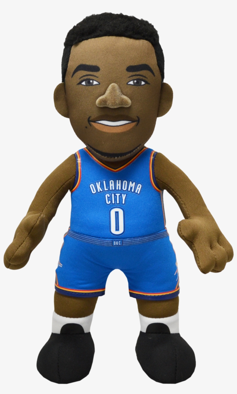 Russell Westbrook 10" Plush Figure - Oklahoma City Thunder, transparent png #1284710