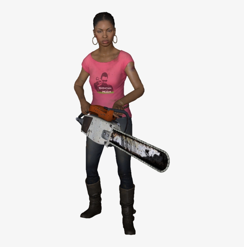 L4d2 Chainsaw - Left 4 Dead 2 Rochelle Png, transparent png #1284766