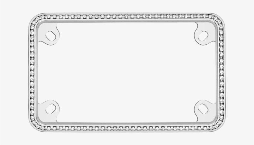 Motorcycle Inlaid Diamonds, Clear/chrome - Diamond Picture Frame Png, transparent png #1284767