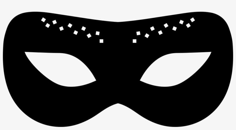 Carnival Mask Of Black Rounded Shape Svg Png Icon Free - Carnival Mask, transparent png #1284889