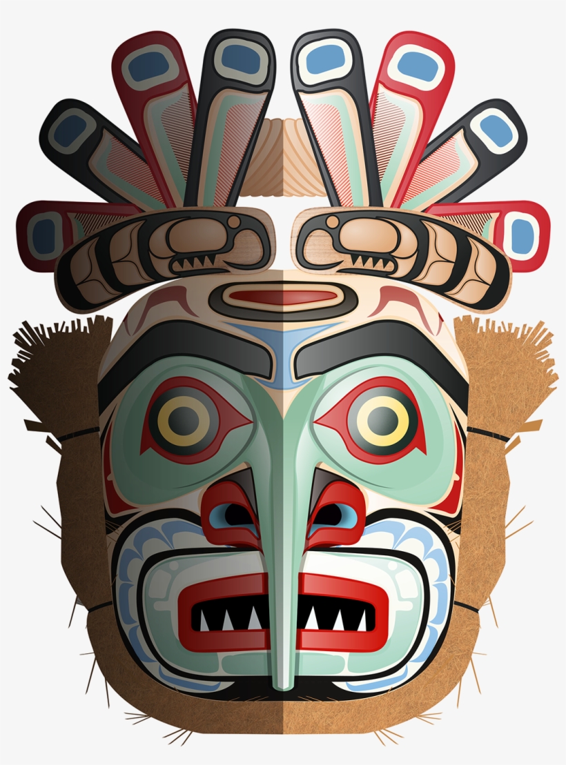 Masks Clipart Native American - Png Tribal Mask, transparent png #1285257