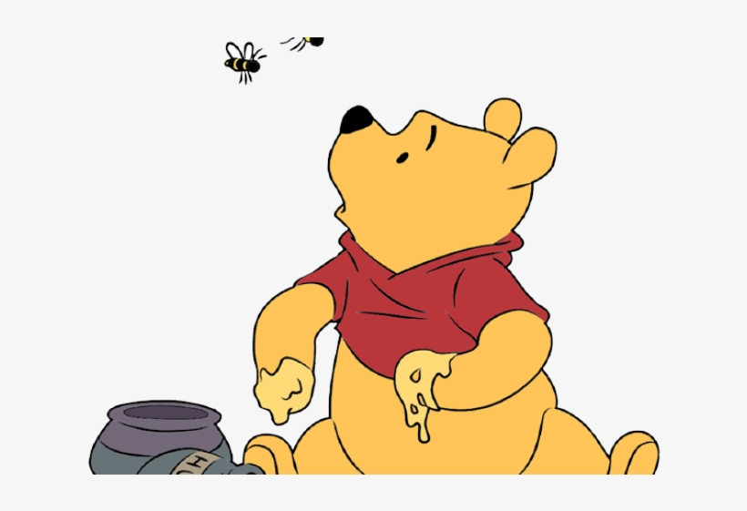 Winnie The Pooh Clipart Honey Bee - Winnie The Pooh Png Honey, transparent png #1285770