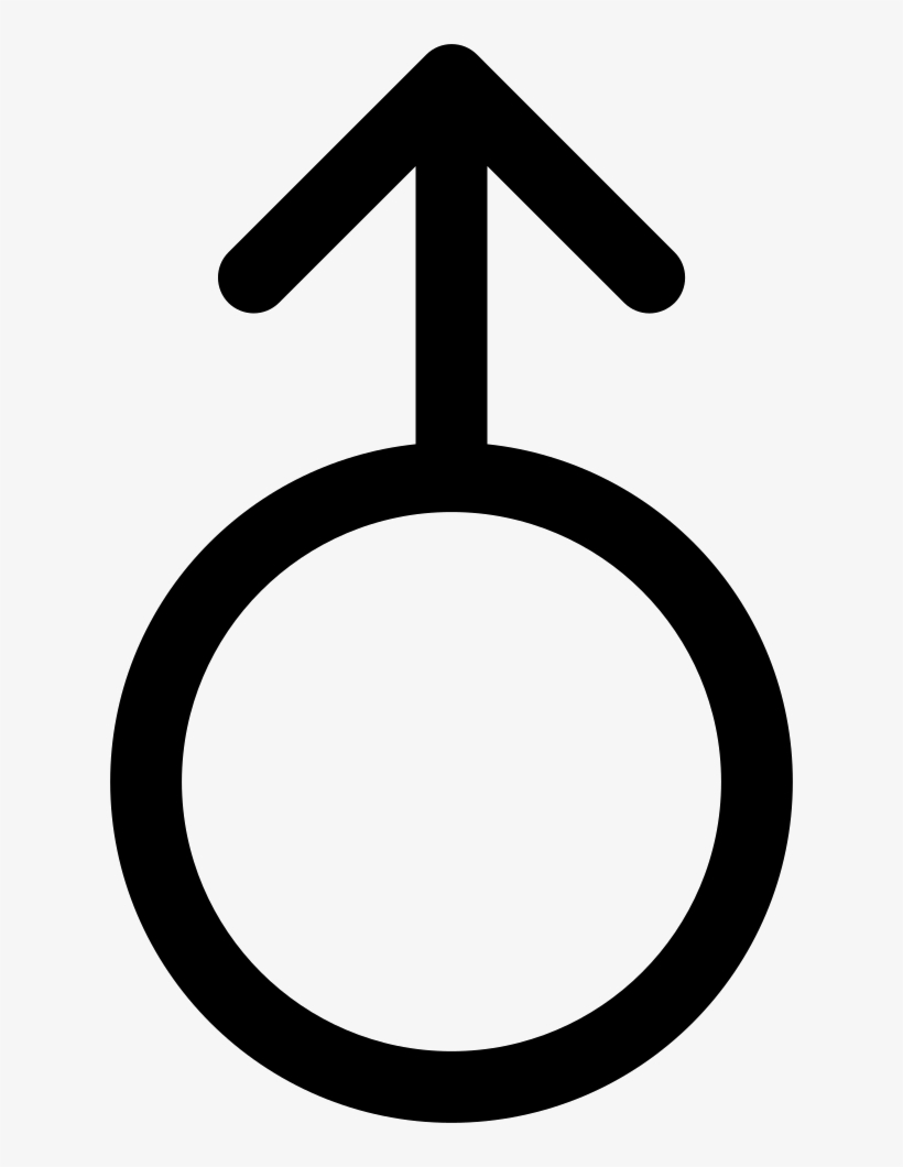 Circle Outline With An Arrow Pointing Up Comments - Uranus Zodiac Signs, transparent png #1285771