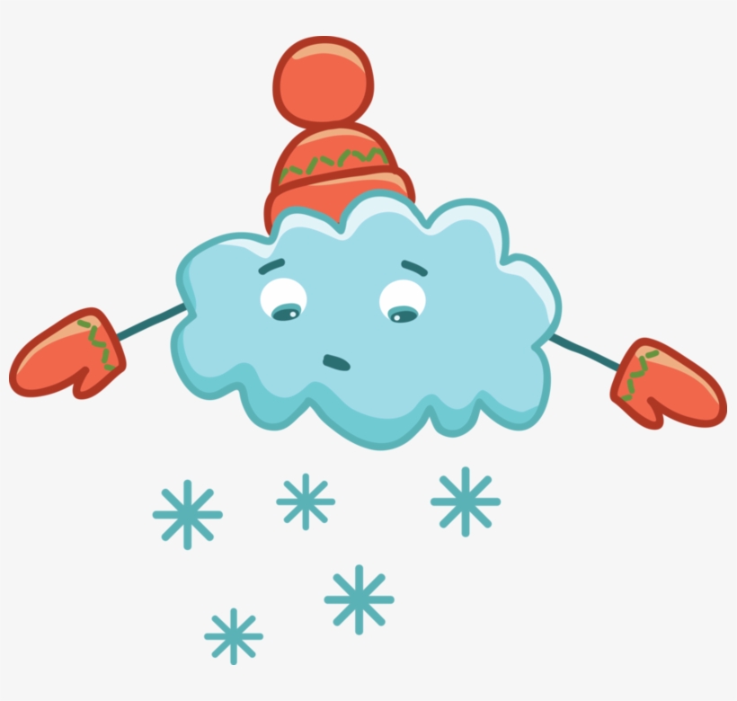 Blank Vertical Glog - Nube Con Nieve Animada, transparent png #1286632