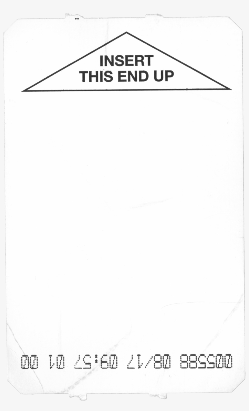 Blank Generic Parking Ticket - Blank Parking Ticket, transparent png #1286665