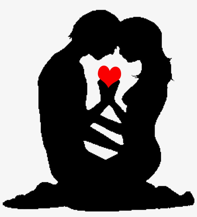 Silhouette Photography Drawing Embroidery Illustration - New Year Love Card, transparent png #1286822