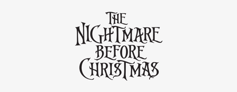 Nightmare Before Christmas - Tim Burton's Nightmare Before Christmas Logo, transparent png #1286874