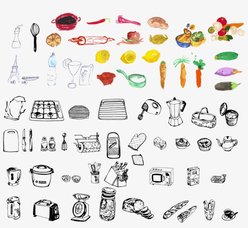 All Clipart - Things In The Kitchen Clipart, transparent png #1286967