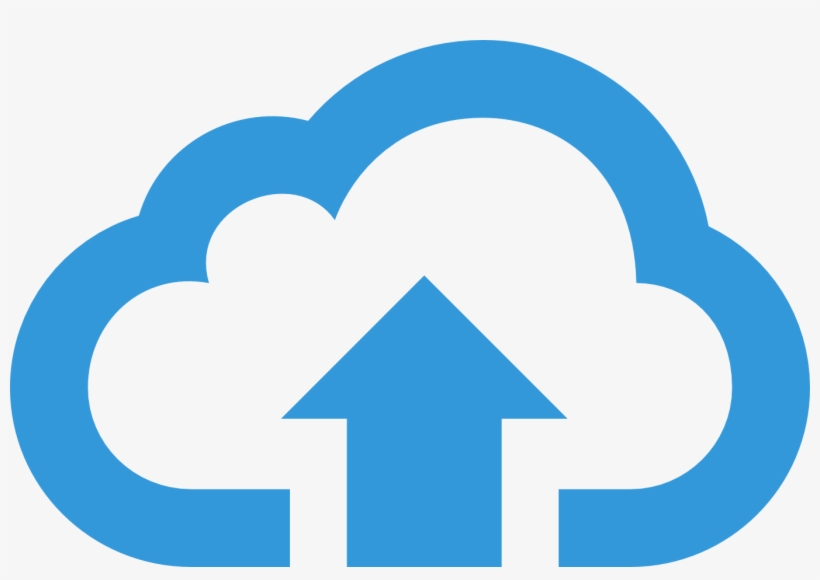 Botón Azul Carga En La Nube - Upload Cloud Icon Png, transparent png #1287178