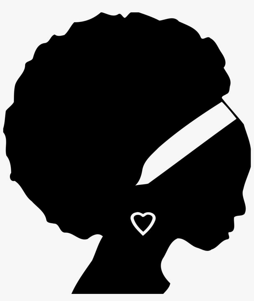 Lady Silhouette Clipart - Black Woman Silhouette, transparent png #1287337