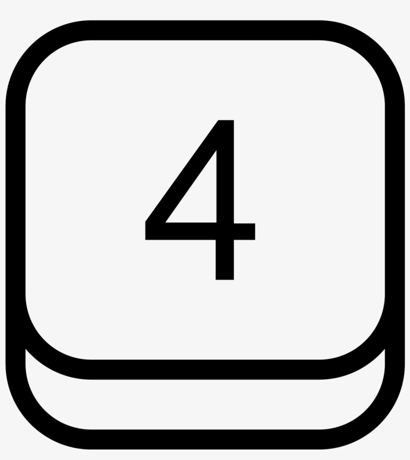4 Key Icon - Icon, transparent png #1287611