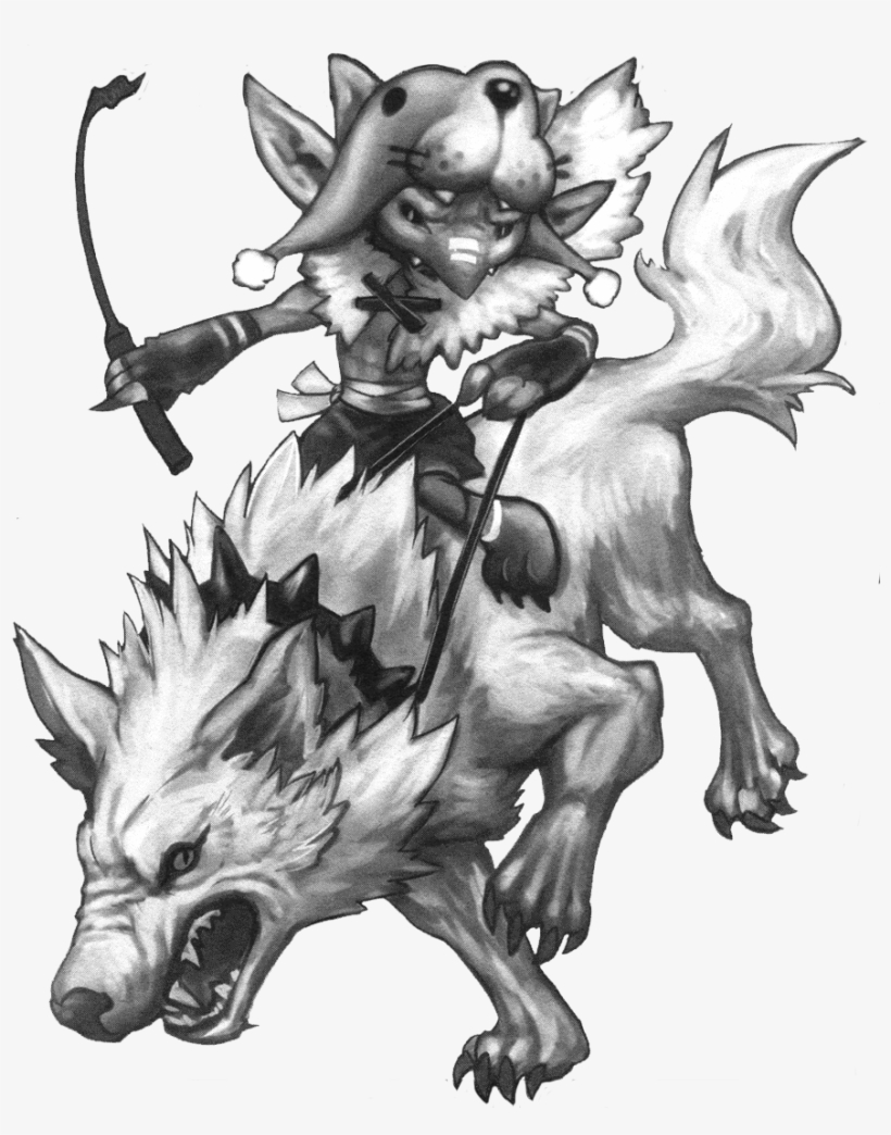 Clip Art Freeuse Stock Image Goblin Tamer And Dire - Wolf Tamers, transparent png #1287809