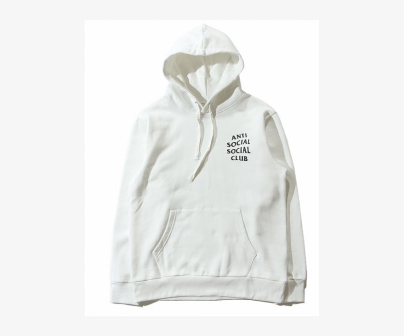 Anti Social Social Club Plain Hooded Sweater - Anti Social Social Club, transparent png #1287883