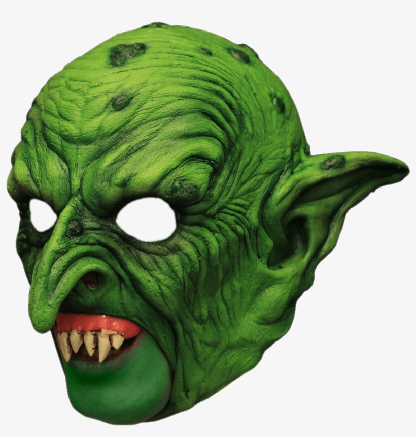 Download - Green Evil Goblin Chinless Head Mask With Chinstrap, transparent png #1287927