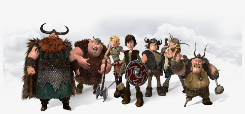 How To Train Your Dragon Png Image Background - Hiccup Astrid Snotlout Fishlegs Ruffnut And Tuffnut, transparent png #1288014
