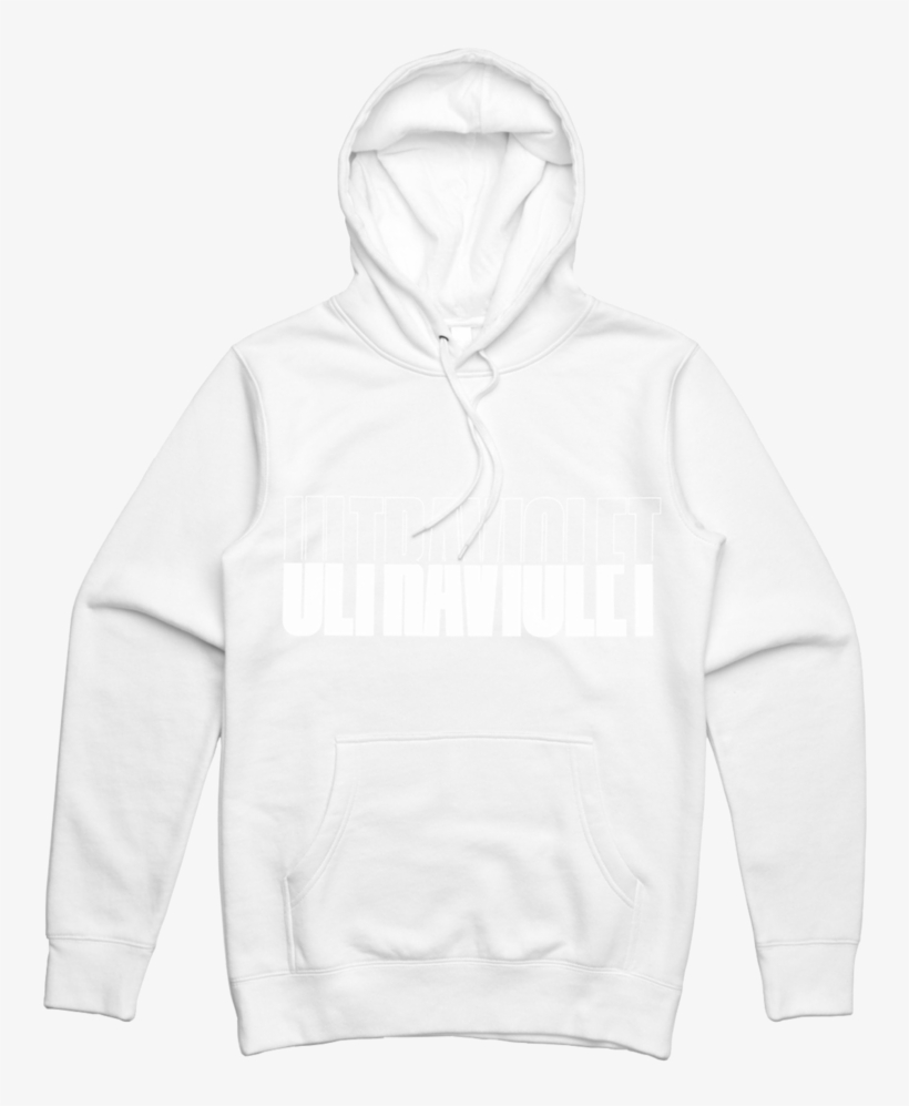 Ultraviolet White Hoodie - Hoodie, transparent png #1288176