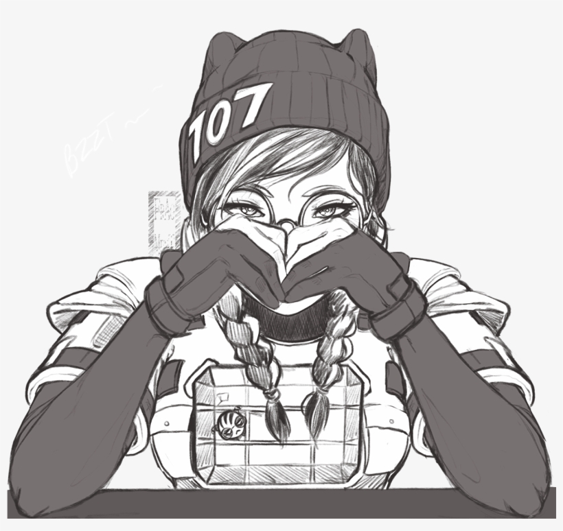 Dokkaebi Drawing Goblin Rainbow Six Siege Dokkaebi Fanart Free Transparent Png Download Pngkey
