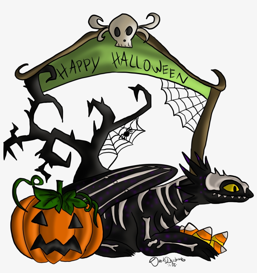 Halloween Dragon Requests - Jack-o'-lantern, transparent png #1288869