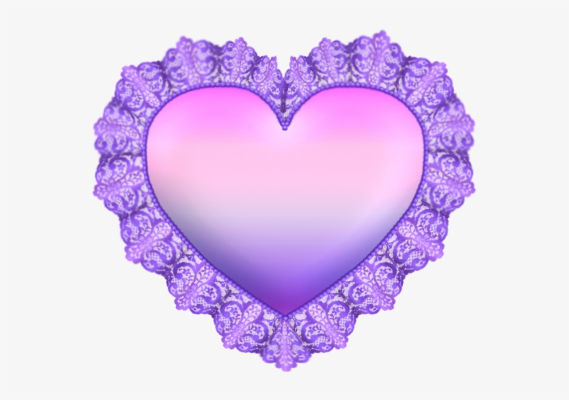 Beaded Lace Heart - Heart, transparent png #1289049