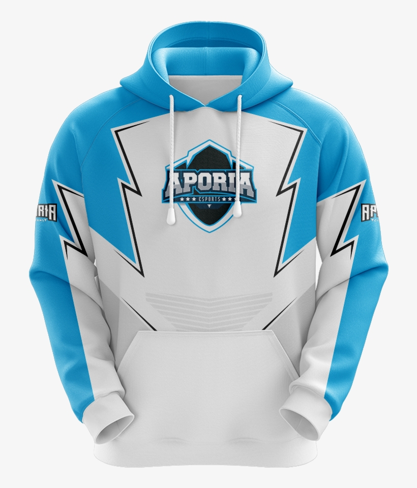 Aporia Esports White Sublimated Hoodie - Sublimated Ice Hockey Hoodies, transparent png #1289079