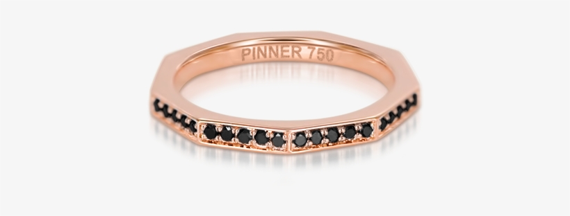 Sen Ring With Black Diamonds - Bangle, transparent png #1289150