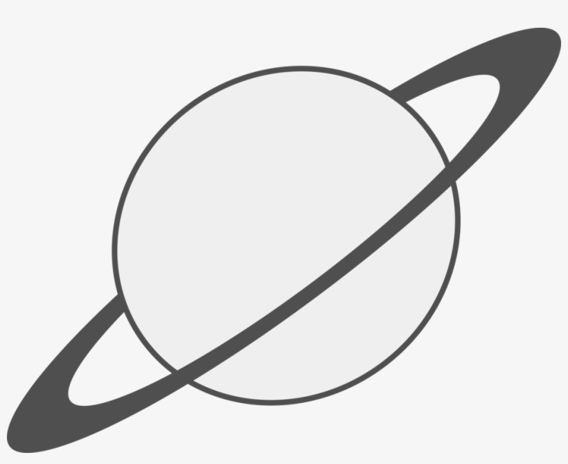 Earth Planet Ring System Saturn Black And White - Planet Clip Art Black And White, transparent png #1289195