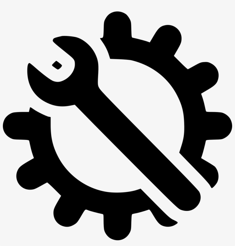 Gear Clipart Gear Icon - Wrench And Gear Icon, transparent png #1289217
