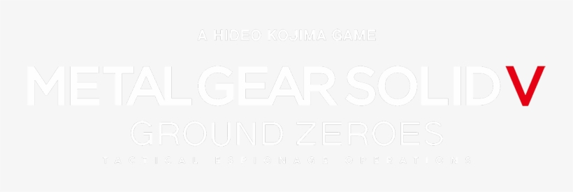 Metal Gear Solid 5 Logo Png - Metal Gear Ground Zeroes Logo, transparent png #1289362