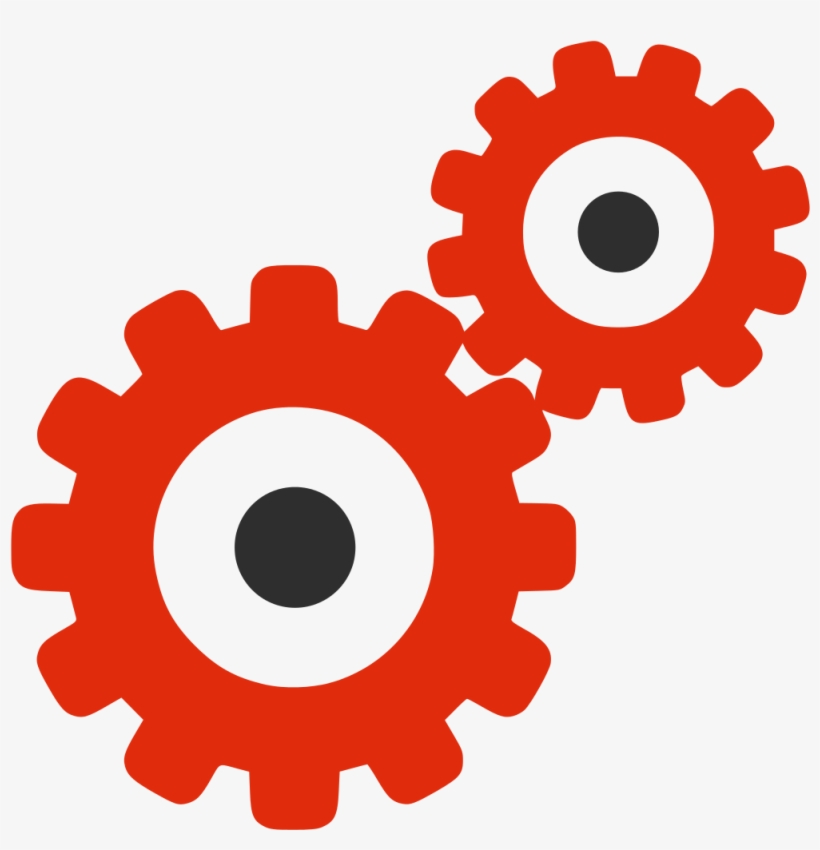 Open - Red Gear Icon Png, transparent png #1289454