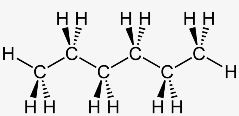 Hexane 2d A Stereo - Hexane Intermolecular Forces, transparent png #1289479