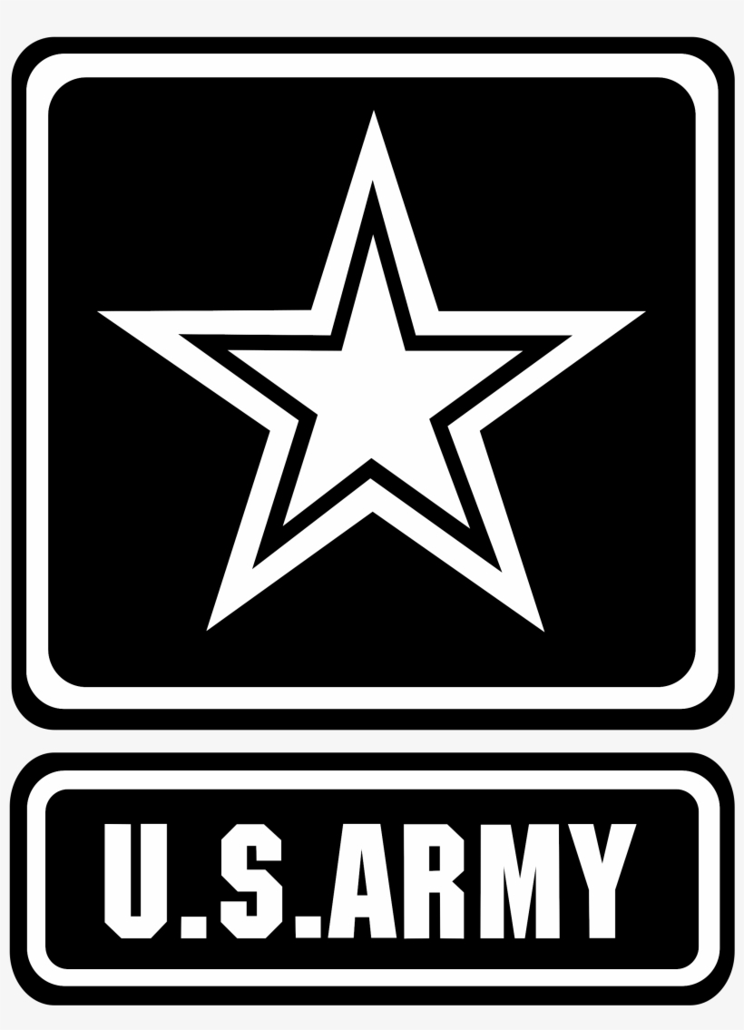 Army Logo Black And White - Us Army Logo Black And White, transparent png #1289505