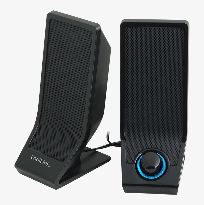 Product Image (png) - Logilink Usb 2.0 Active Speaker - Black, transparent png #1289564