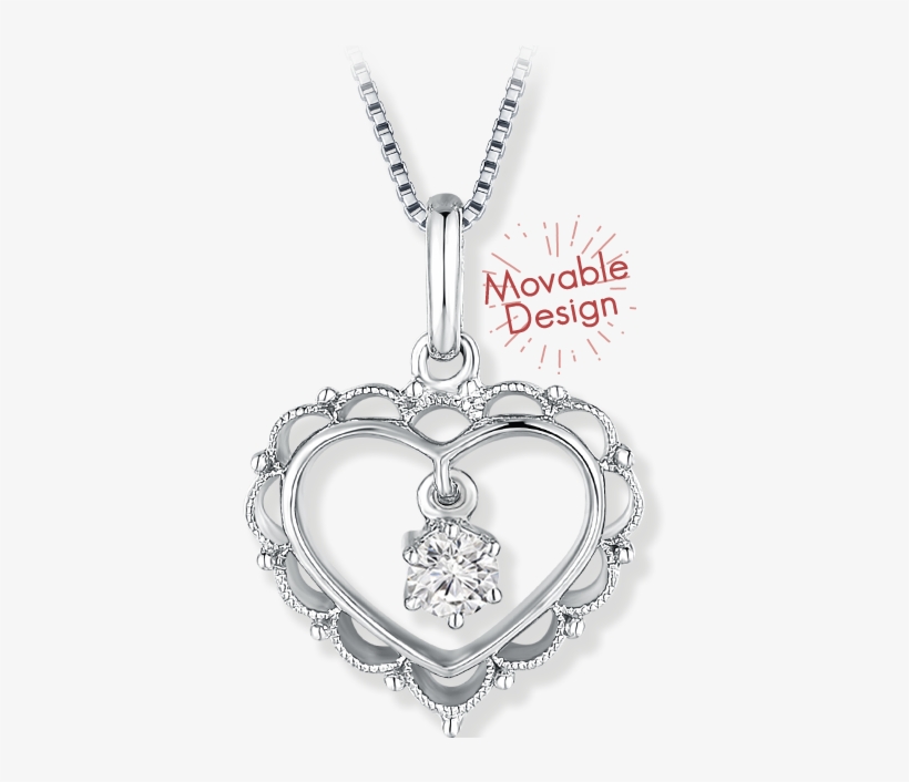 【floridly Aspiration】heart Diamond Necklace - Mabelle 18k White Gold Diamond Infinity Pendant /w, transparent png #1289650