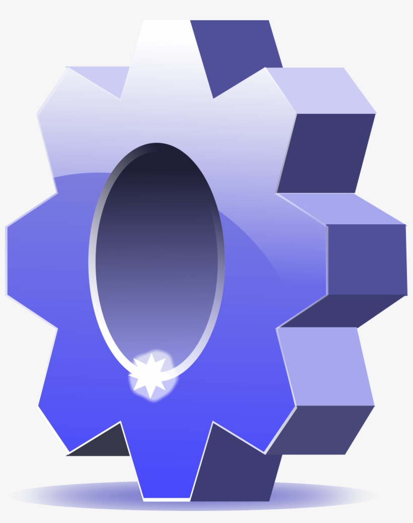 How To Set Use Blue Gear Icon Png, transparent png #1289881