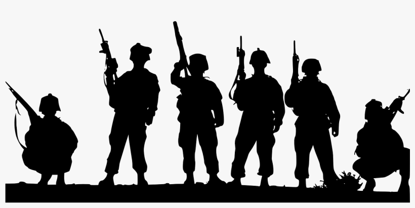 Soldiers Military Army Armed Man Uniform P - Soldier Silhouette, transparent png #1289945